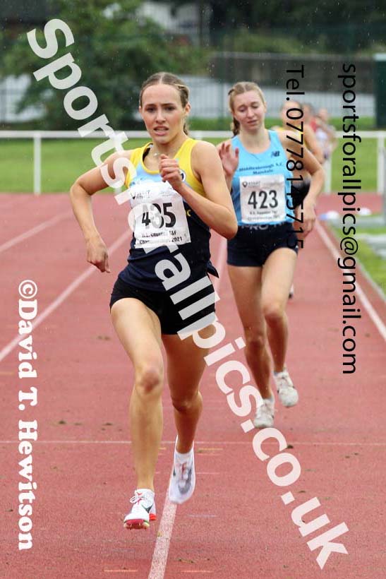 Women and Girls 800 metres, 2021 North Eastern Track and Field Champs., Middesbrough. Photo: David T. Hewitson/Sports for All Pics